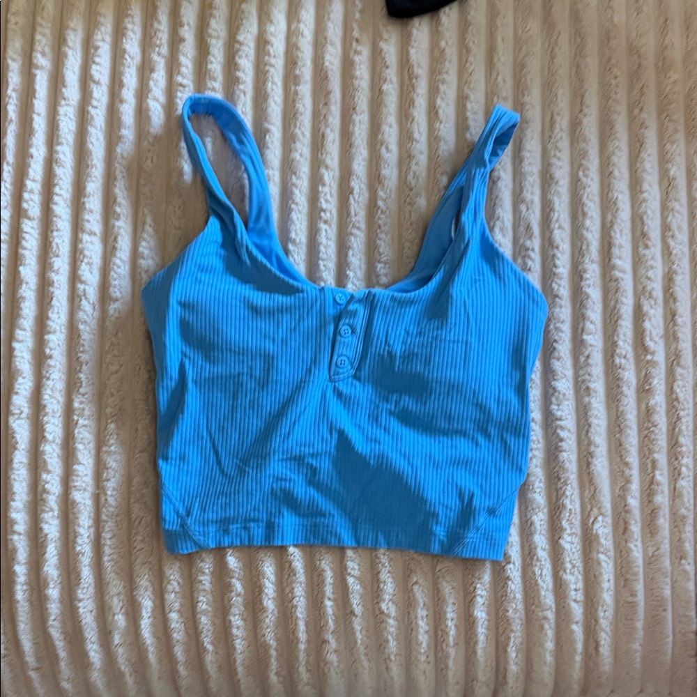 lululemon athletica Blue Tank Top